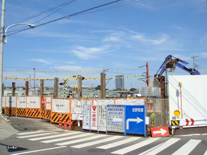 横浜線打越踏切工事