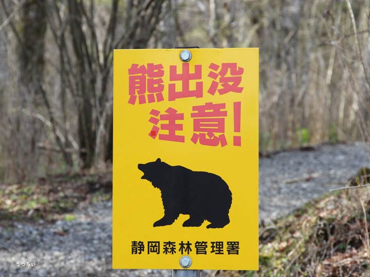 出先で見つけた標識 熊注意：クマ 1